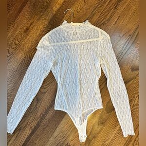 Abercrombie high-neck lace bodysuit